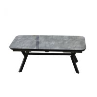 Masa extensibila HOGU, dreptunghiulara, marmura gri, 195 275x100x73 cm - 1