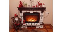 Semineu electric Nazary nuc & Mirabella, Art Flame, 1136x1328x375 mm, 1950W - 4