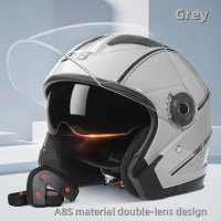 Casca Moto/Scuter FIXATO Italia, Viziera Dubla, Protectie UV, marime universala 56-62cm, Gr - 6