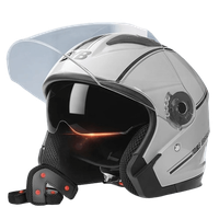 Casca Moto/Scuter FIXATO Italia, Viziera Dubla, Protectie UV, marime universala 56-62cm, Gr - 3