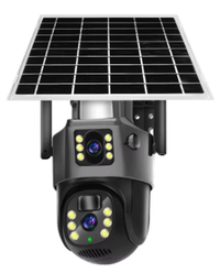 Camera Supraveghere Duala cu Panou Solar Ultra HD 5MP - 1