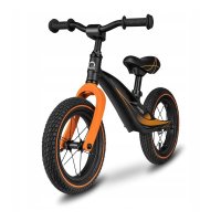 Bicicleta copii fara pedale Lionelo Bart Air negru 12 inch, cu roti gonflabile, constructie din magneziu, greutate foarte mica, scaun si ghidon reglabile pe inaltime, greutate maxima suportata 30 kg - 8