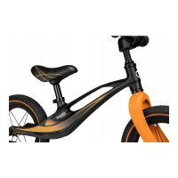 Bicicleta copii fara pedale Lionelo Bart Air negru 12 inch, cu roti gonflabile, constructie din magneziu, greutate foarte mica, scaun si ghidon reglabile pe inaltime, greutate maxima suportata 30 kg - 4