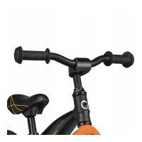 Bicicleta copii fara pedale Lionelo Bart Air negru 12 inch, cu roti gonflabile, constructie din magneziu, greutate foarte mica, scaun si ghidon reglabile pe inaltime, greutate maxima suportata 30 kg - 5