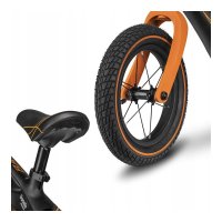 Bicicleta copii fara pedale Lionelo Bart Air negru 12 inch, cu roti gonflabile, constructie din magneziu, greutate foarte mica, scaun si ghidon reglabile pe inaltime, greutate maxima suportata 30 kg - 7