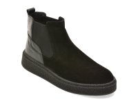 Ghete negre GRYXX 13338 din piele intoarsa - 1