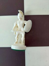 Pion Alb pentru Setul Tematic Roma Antica din Plastic - 1