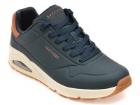 Pantofi sport SKECHERS bleumarin, UNO, din piele ecologica - 1