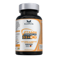 Vitamina D3+K2 Premium (2000 UI), MGCaps®, 60 capsule vegetale, Boost4Life - 1