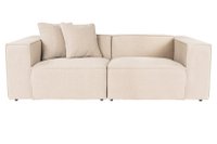 Canapea fixa LORA, 2 locuri, piersica, 220x108x65 cm - 1