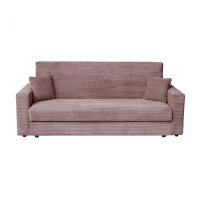 Canapea CORINNE LUX extensibila, 3 locuri, cu lada depozitare, roz pudra, 220x90x96 cm - 1