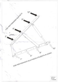 Somiera pat Sanremo 140x200 cu sistem rabatare, cadru metal, 12 lamele - 4
