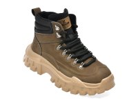 Ghete GRYXX 9815 kaki din piele naturala - 1