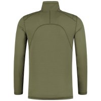Bluza Korda Kool Quick Dry Long Sleeve Zip Neck, Olive (Marime: M) - 2