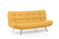 Canapea extensibila MISA, 3 locuri, mustar, 200x105x95 cm - 1