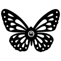 Aplica Fluture 599-A Umbră Negru - 3