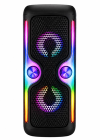 Boxa portabila KTS-2033 Karaoke cu Bluetooth, 2 difuzoare de 4 inch, lumini RGB si microfon wireless - 1