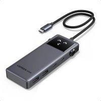 Adaptor multifunctional UGREEN 6-in-1 USB-C Hub CM888, 2 x USB A 3.2, 2 X USB C 3.2, 1 X USB C PD 100W, 1 X HDMI 4K, Gri - 2