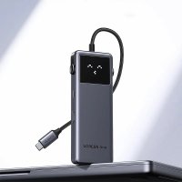 Adaptor multifunctional UGREEN 6-in-1 USB-C Hub CM888, 2 x USB A 3.2, 2 X USB C 3.2, 1 X USB C PD 100W, 1 X HDMI 4K, Gri - 3