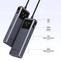 Adaptor multifunctional UGREEN 6-in-1 USB-C Hub CM888, 2 x USB A 3.2, 2 X USB C 3.2, 1 X USB C PD 100W, 1 X HDMI 4K, Gri - 4