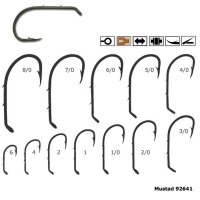 Cârlig pentru somn Mustad M.92641, bronz, 2 spini, rezistent, Nr. 4/0 - 1