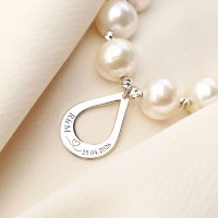 Lantisor cu Perle - Lacrima de Fericire - Colier Elegant din Argint 925 - 1