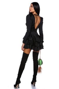 Rochie Ruffle NEGRU - 1