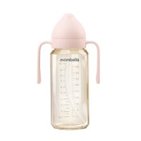 Biberon Mombella 300 ml Anti-Colici cu Tetina din Silicon L, Flux Rapid pentru 6-9 Luni - Old Rose - 6