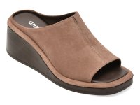 Papuci GRYXX gri 1461255 din piele intoarsa pentru confort si stil - 1