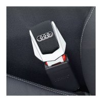 Set 2x Adaptoare Centura Siguranta Falsa MRG M1089,Piele Chrome Audi - 2