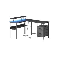 Birou Vasagle Negru 150x120x89 cm - 1