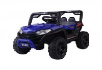 Masinuta electrica pentru copii Novokids Buggy Mini UTV cu faruri luminoase, telecomanda, 3-6 ani , max 30 kg, 3 viteze, model Offroad Albastru - 1