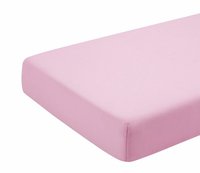 Cearceaf roz KidsDecor cu elastic din bumbac 100x200 cm - 1