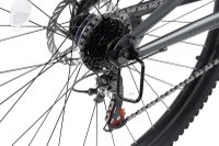 Bicicleta MTB-Full Suspension Velors Trail V24271D GriNegru 24 inch, echipare Shimano, 21 viteze, manete secventiale, frane disc mecanice - 1