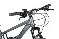 Bicicleta MTB-Full Suspension Velors Trail V24271D GriNegru 24 inch, echipare Shimano, 21 viteze, manete secventiale, frane disc mecanice - 3
