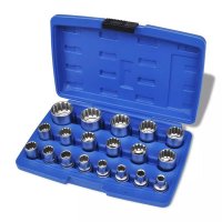 Set chei tubulare bihexagonale 19 piese - 1
