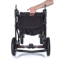 Carucior 3 in 1 pentru copii Adamex Barletta Full Linen TD2 Sweet Amaretto cu scaun auto iSize, landou reglabil, parte sport reglabila pana la orizontala, cadru cu suspensii - 2