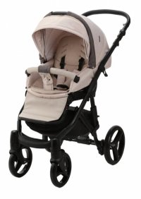Carucior 3 in 1 pentru copii Adamex Barletta Full Linen TD2 Sweet Amaretto cu scaun auto iSize, landou reglabil, parte sport reglabila pana la orizontala, cadru cu suspensii - 7