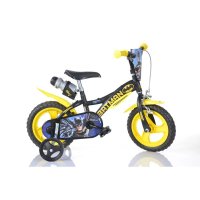 Bicicleta pentru copii Dino Bikes Batman 12 inch, cu roti ajutatoare, recomandata de la 3 ani, capacitate 40 kg - 1