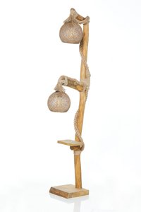 Lampadar, Opviq, lemn, natural, 140 cm - 2