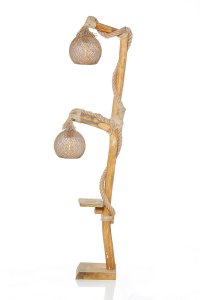 Lampadar, Opviq, lemn, natural, 140 cm - 5