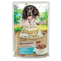 STUZZY Chunks cu Pește pentru Câini, Hrană Umedă în Aspic, 100g, Mărimi XS-XL - 1