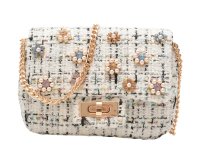 Geanta ALDO BBELLAFLORAL 138 alba din material textil - 1