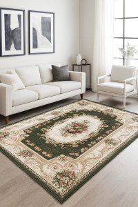 Covor Delta Lotos 535 310, Verde, 80x150 cm - Accente Moderne pentru Casa Ta - 1