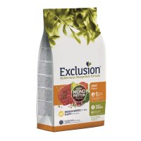 EXCLUSION Mediterraneo Monoprotein Puppy Medium Breed - Hrana Uscata cu Vită pentru Câini Junior, 12kg - 2