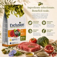 EXCLUSION Mediterraneo Monoprotein Puppy Medium Breed - Hrana Uscata cu Vită pentru Câini Junior, 12kg - 6