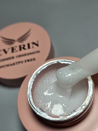 Everin Shimmer Obsession SO-05-15, gel Milky White cu sclipici, 15 g - 1