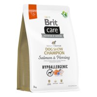 BRIT Care Hypoallergenic Dog Show Champion, XS-XL, Somon și Hering, hrană uscată monoproteică câini, sistem imunitar & alergii, 3kg - 2