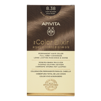 Vopsea de par My Color Elixir, Light Blonde Gold Pearl N8.38, 155 ml, Apivita - 1