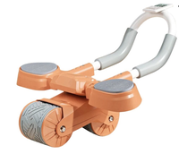Roata Abdominala Automata cu Rebound - Latime 4 Inch Portocalie - 1